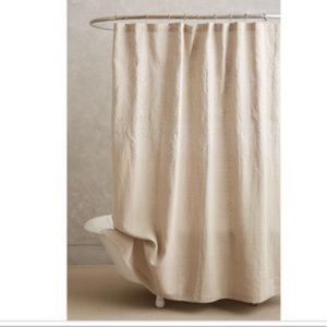 Restoration Hardware Extra Long Linen Shower Curtain
